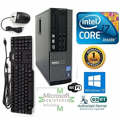 $229.99 • Buy Dell Business Desktop PC SFF Intel I7 32GB NEW 1TB HD Windows 10 Pro 64 Wifi