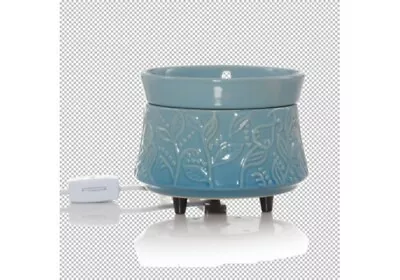 £19.79 • Buy Yankee Candle Electric Wax Melt Tart Warmer Burner Blue Ceramic Twight Vines New