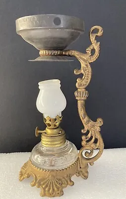 ANTIQUE~1880s~VAPO CRESOLENE MINIATURE MEDICINAL LAMP W/ ORNATE HOLDER ~ • $54