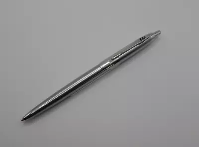 Papermate Shiny Chrome Ball Point Pen- Ring Pattern On Barrel & Cap • $19.95