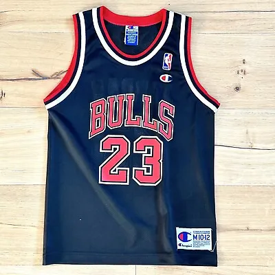 New Rare Authentic Kids Air Jordan Champion Bulls NBA Jersey Kobe M10 12 • $228.44