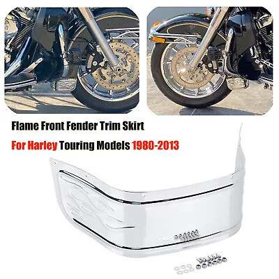 Chrome Front Fender Trim Skirt For Harley Touring Heritage Softail Classic FLSTC • $47.07