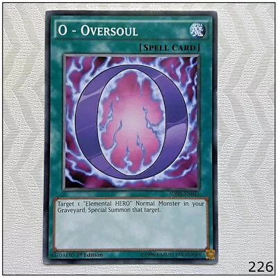 O - Oversoul - SDHS-EN031 - Common 1st Edition Yugioh • £1.55