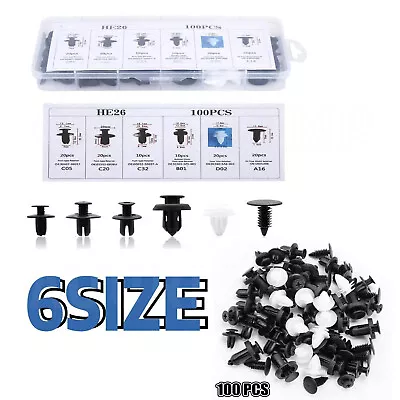 Parts Car Bumper Body Clip Rivet Trim Molding Retainer Push Pin Assortments Kit • $11.19