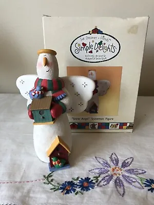 Snowman Angel Figure Simple Delights Midwest Of Cannon Falls W/ Box CLEARANCE • $9.99