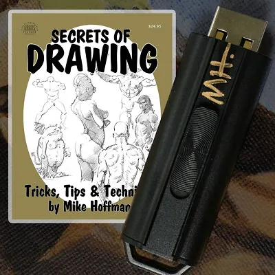 DRAWING INSTRUCTIONAL BOOKS By MIKE HOFFMAN! 6 Books PDF Library On FLASH DRIVE! • $29.95