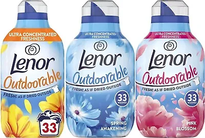 Lenor Outdoorable Fabric Conditioner Concentrated 33w Choose Scent & Pack 462ml • £9.75