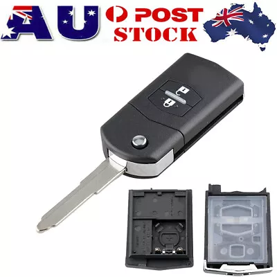 $12.99 • Buy 1Pcs 2 Button Key Remote Blank Case Shell For Mazda 2 3 5 6 RX7 RX8 BT50 CX7 CX9