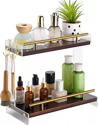 Under Sink Storage Kitchen Organiser 2 Tier Bathroom Counter Rack Cabinet Shelf • £10.95