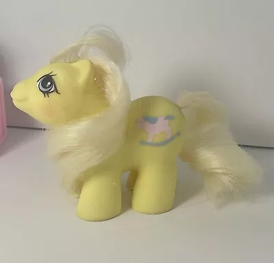 My Little Pony G1 MLP Newborn Twins Baby One Tumbleweed ￼ Yellow Pink Vintage • $5