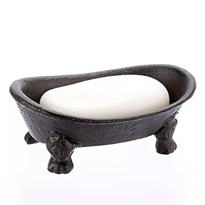 Cast Iron Bathtub Soap Dish Heavy Duty Vintage Metal Drainable Sponge Soap Tray  • $22.94