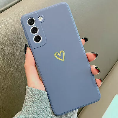 Love Heart Silicone Case For Samsung S24 S23 S22 S21 Ultra Plus S20 FE A14 A54 • $8.99