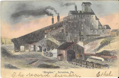 Coal Mining Breaker Scranton Pa. Antique Postcard • $3