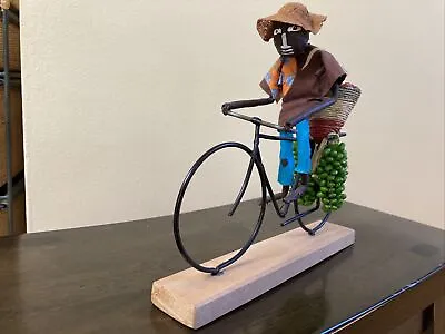 $39.96 • Buy African Wire Bicycle Bike Sculpture From Rwanda