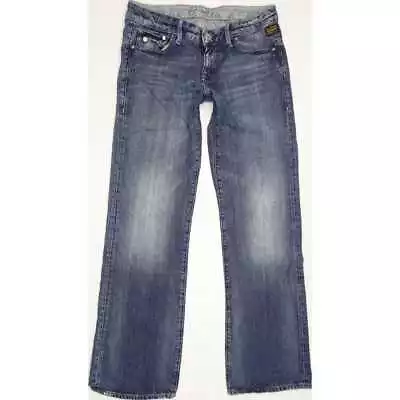 G-Star 3301 Women Blue Straight Regular Jeans W31 L32 (82275) • £25.99
