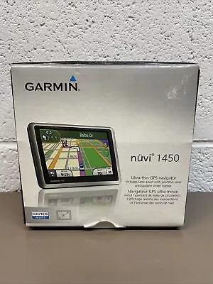 GARMIN NUVI 1450 GPS 5.0  TOUCHSCREEN AUTO Original Box Accessories Booklets • $18