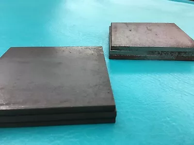 6 Diamond Dowel Steel Plate Blank 4 1/2 X 4 1/2 X 1/4 Metal Square 4.5 4.5 .25 • $17.95