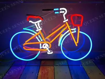 Bike Bicycle Shop Open Acrylic 14  Neon Light Sign Lamp Wall Decor Display Glass • $79.78
