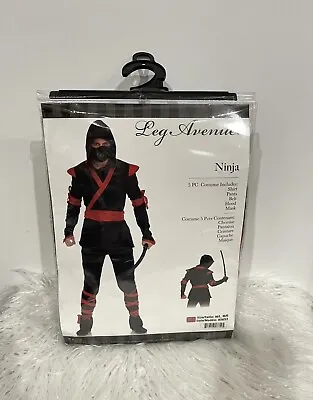 Leg Avenue Mens Black & Red Ninja Halloween Costume 5 Piece Costume Size M/L • $19.99