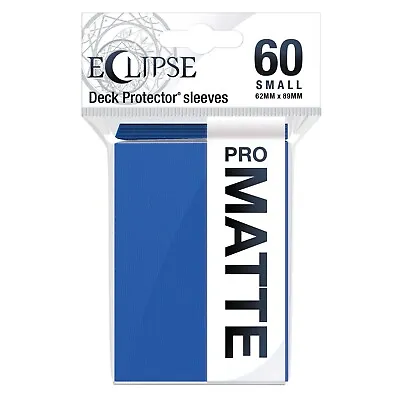 (60) Ultra Pro Eclipse PRO MATTE PACIFIC BLUE Small Deck Protector Card Sleeves • $7.99