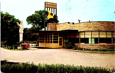 Postcard MIchigan City Indiana Glass House Restaurant Posted 1957 • $6.99