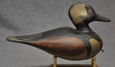 East Coast Style HOODED MERGANSER Duck Decoy Original Paint WMW  #1 • $59.99