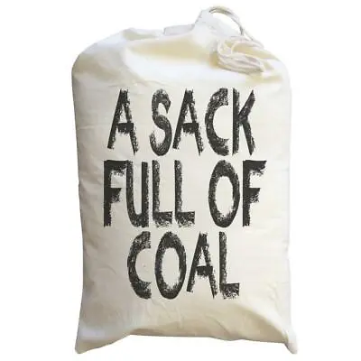 A Sack Full Of Coal - Funny Christmas Santa Sack - Father Xmas LARGE • £8.95