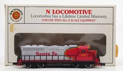 Bachmann 51-635-02 N Scale Santa Fe EMD GP40 Diesel Locomotive #890 LN/Box • $28.47