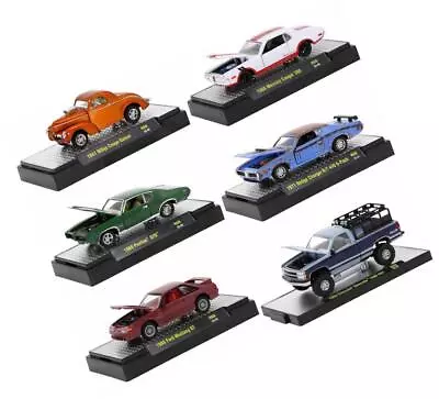 Auto Meets Set Of 6 Cars IN DISPLAY CASES Release 69 Limited Edition 1/64 Model • $70.52