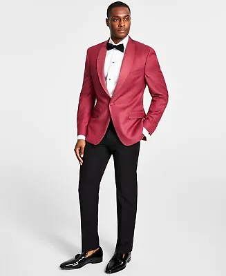 Alfani Mens Slim Fit Tuxedo Jacket  Dusty Rose 38R • $31.35