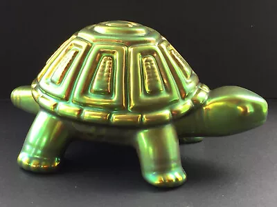 Zsolnay Pecs Eosin Lustre Glaze Turtle Tortoise Figure - Judit Nador Circa 1970s • £60