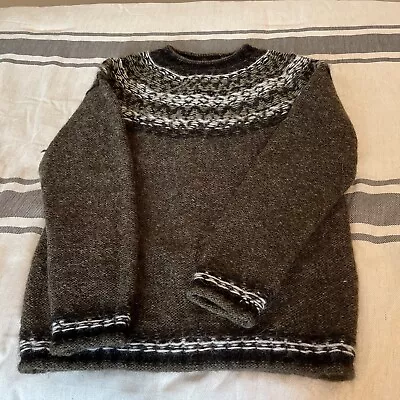 Unisex Hand Made Vintage 100% Wool Ski Style Sweater • $33