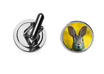 Rabbit Hare Codey50 DOME Silver Pair Of Cufflinks Gift Event Wedding Suit • $12.43