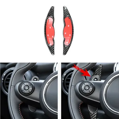 Carbon Fiber Steering Wheel Shift Paddle Shifter For Mini Cooper F54 F55 F56 F60 • $56.68