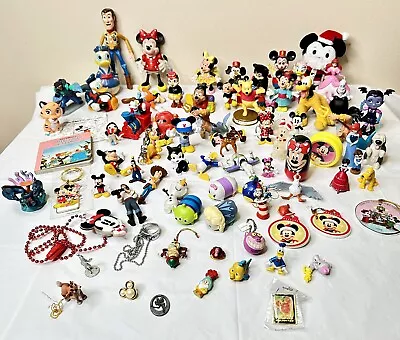 HUGE Disney Lot - Mickey Mouse Toys Keychains Plush Xmas Ornaments - Vintage • $29.99