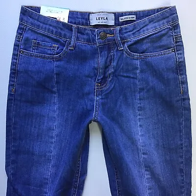 BNWT Ladies New Look LEYLA RELAXED SKINNY Blue Jeans Size 6 R W24 L30 (256B) • £19.99