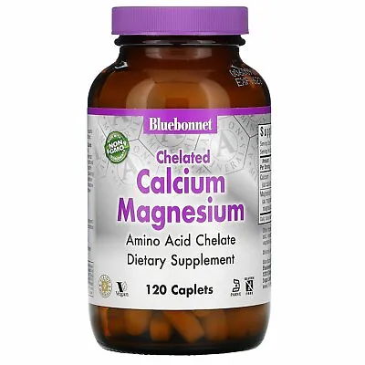 Bluebonnet Nutrition Chelated Calcium Magnesium 120 Caplets • £56.99