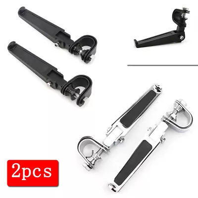 $33.99 • Buy Highway U-clamp Foot Pegs For Yamaha V-Star 650 950 1100 1300 Classic Stryker