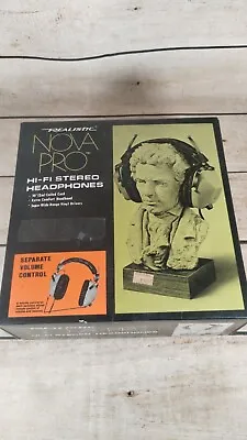 Vintage Nova Pro Hi-Fi Stereo Headphones Cat No 33-1014A • $29.95