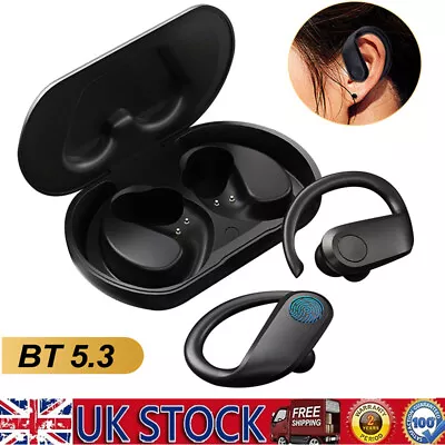 Bluetooth Wireless Headphones Earphones TWS Ear Hook Sports For IPhone Android • £12.99