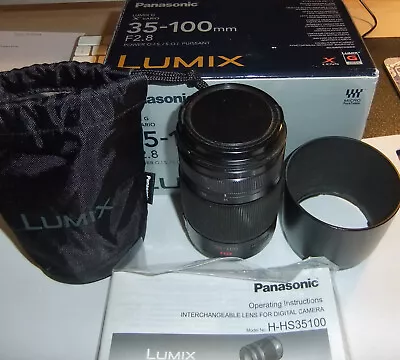 Panasonic Lumix G 35-100mm X Vario . F/2.8  Lens  Boxed With Hoodpouch + Manual • £329.99