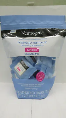 Neutrogena Makeup Remover Cleansing Frag.Free Wipes 20IND PK*$0 SHIP'N ON ADD'L* • $5.99