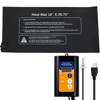 Yield Lab 20.75 X 10 Inch Heat Mat And Thermostat Temperature Controller • $49.95