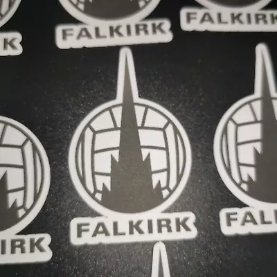 11 X Falkirk FC Logo Badge Gloss Vinyl Stickers 65mm • £3.50