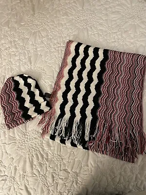 Missoni Zig Zag Matching Hat And Scarf - Multicolor • $60