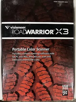 Visioneer RoadWarrior X3 Portable Color Scanner For PC And Mac - New Open Box • $19