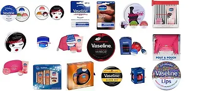 £5.99 • Buy Vaseline Full Series Lip Balm Therapy Tin Pout Pouch & Gif Set / LOOSE💥🎁🎄💥