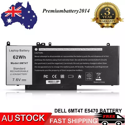 62Wh Laptop Battery For Dell Latitude E5470 E5570 7V69Y TXF9M 79VRK 07V69Y 6MT4T • $42.99