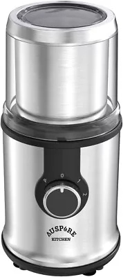 Coffee Grinder Stainless Steel  Beans Dry Herbs Spice Safety Lock 90 G Capacity • $59.99