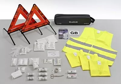 Genuine LEXUS Car Safety Kit - European Europe Travel With First Aid Kit • £59.50